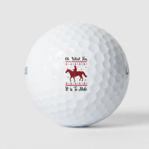Pelotas De Golf Qué divertido es montar a caballo en Navidad