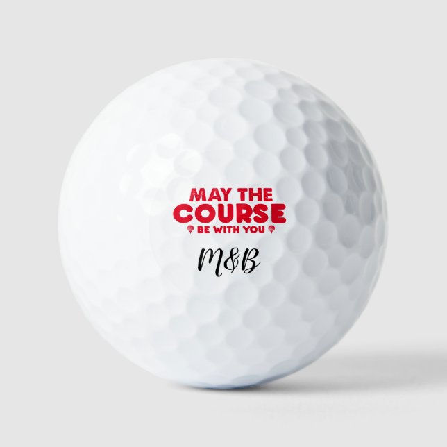 Pelotas De Golf Que el curso esté contigo (Anverso)