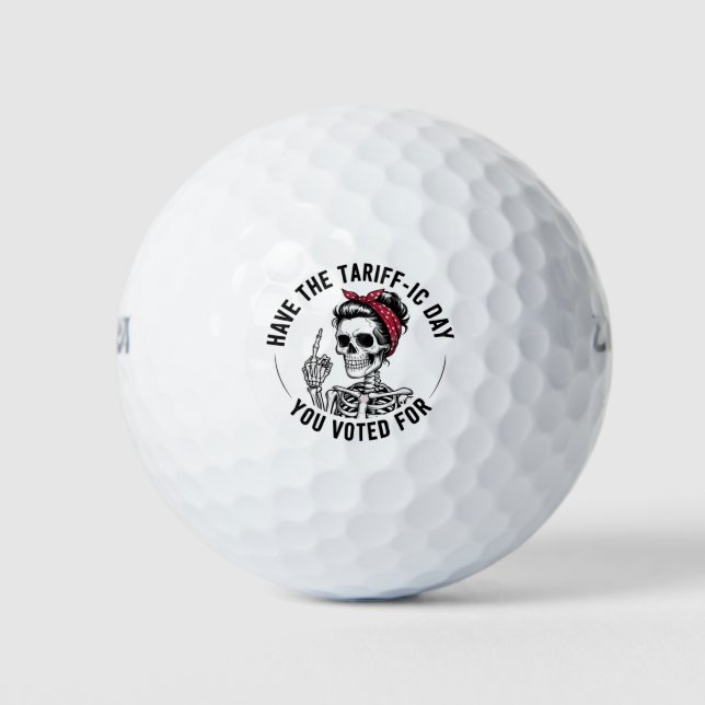 Pelotas De Golf Que el día tan difícil que votaste por contra Trum (Anverso)
