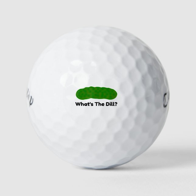 Pelotas De Golf ¿Qué Es Lo Que Dill Pickle? (Anverso)