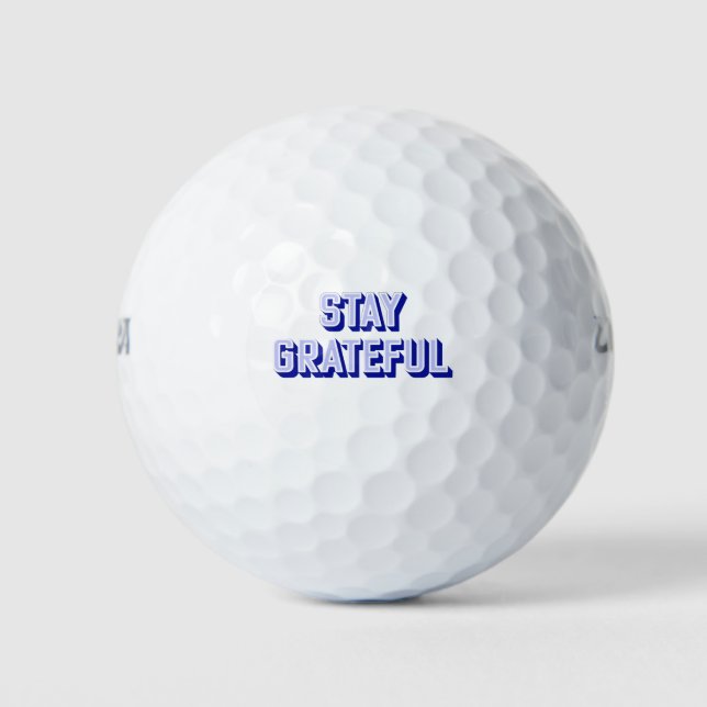 PELOTAS DE GOLF QUÉDATE AGRADECIDO (Anverso)