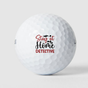 Pelotas De Golf Quédate en casa detective