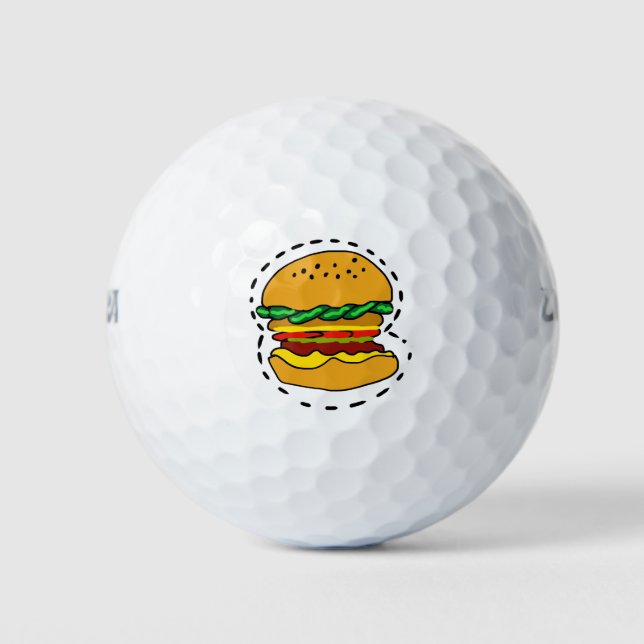 Pelotas De Golf quemar (Anverso)