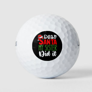 Pelotas De Golf Querido Papá Noel, mi hermana hizo eso de los Navi