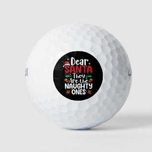 Pelotas De Golf Querido Santa Son Unos Traviesos Navidad Coinciden