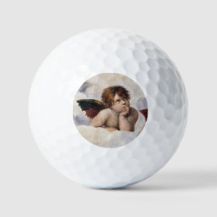 Pelotas De Golf Querubines, ángeles alados pintura de Raffael
