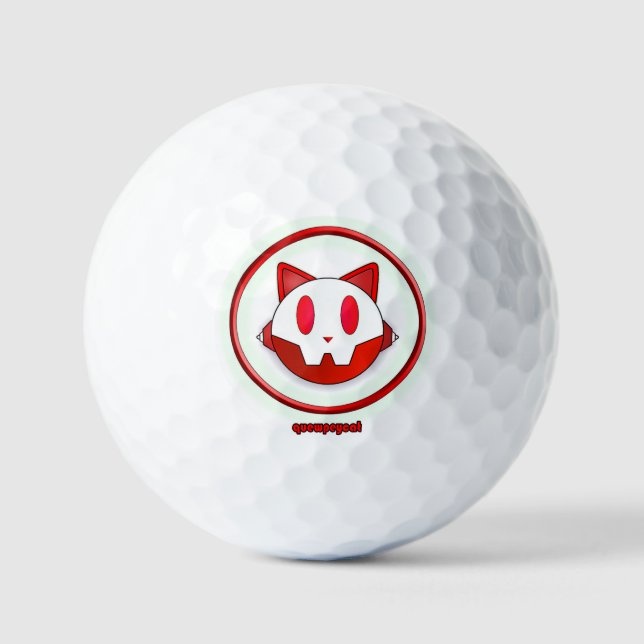 PELOTAS DE GOLF QUEWPEYCAT - ¡PREPÁRATE! (Anverso)