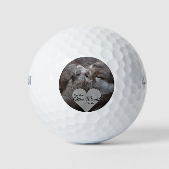 Pelotas De Golf ¿Quieres Decir Que El Mundo De Otter Para Mí A Otr (Anverso)
