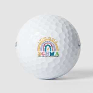 Pelotas De Golf Quiero ser un Schwa, nunca ha hecho hincapié en la