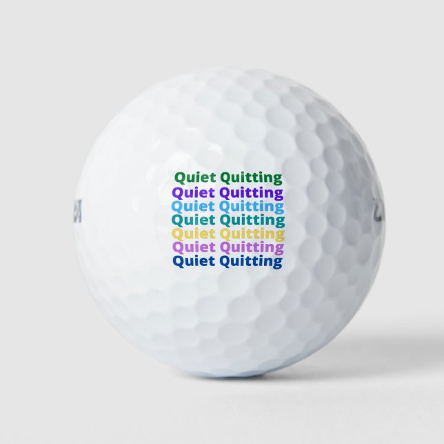 Pelotas De Golf Quiet quitting (Anverso)