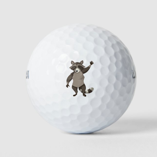 Pelotas De Golf Raccoon cute (Anverso)