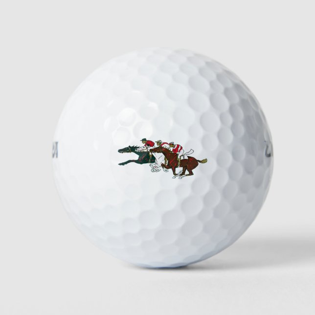Pelotas De Golf Race Horses Golf Ball (Anverso)