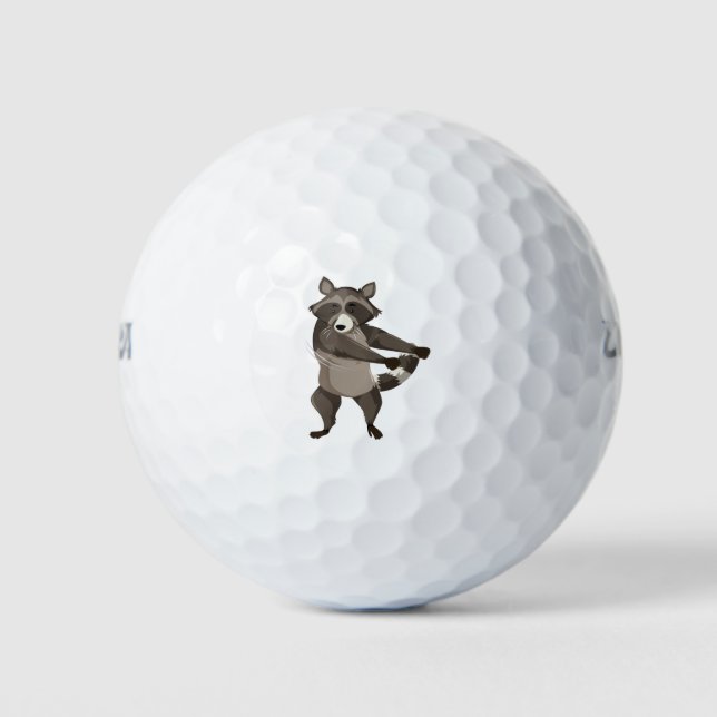 Pelotas De Golf Racoon (Anverso)