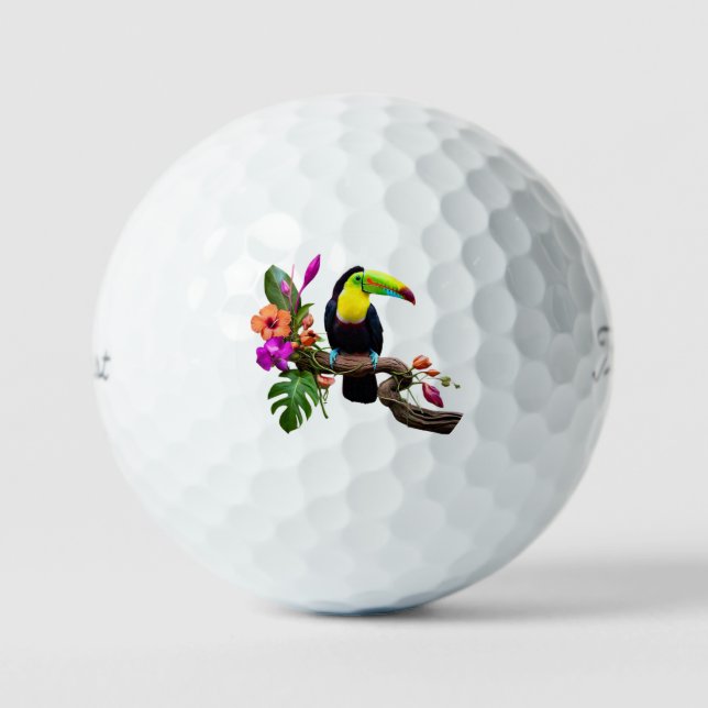 Pelotas De Golf "Radiancia de selva tropical" (Anverso)