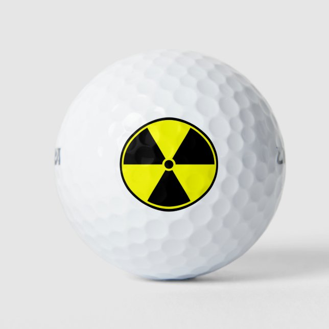 PELOTAS DE GOLF RADIOACTIVO (Anverso)