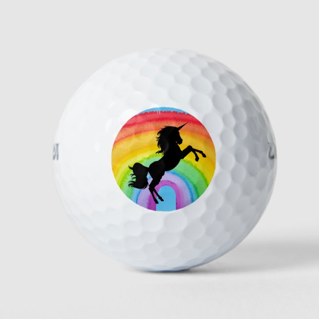 PELOTAS DE GOLF RAINBOW UNICORN GOLF BALS (Anverso)