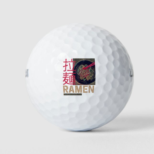 Pelotas De Golf Ramen Japonés Noodle Anime Vintage (Anverso)