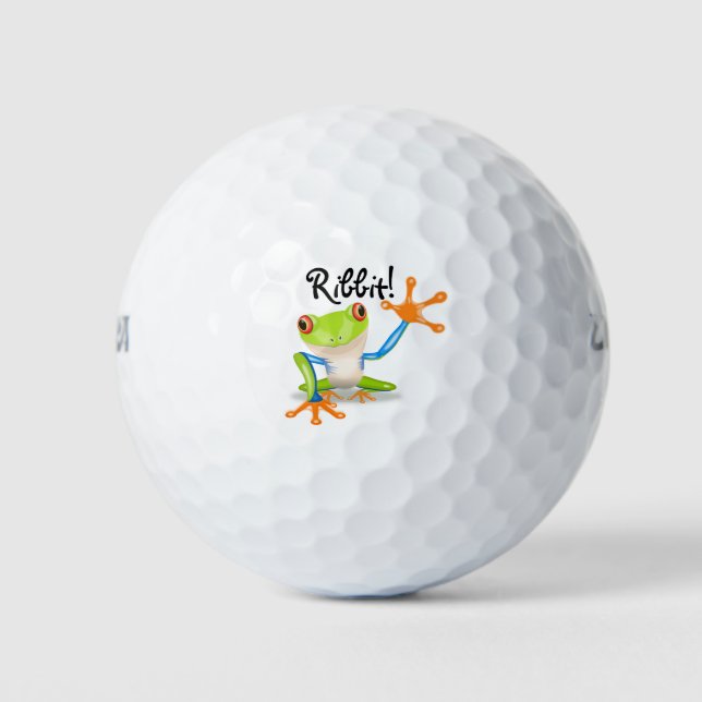 Pelotas De Golf Rana! ¡Cinta! - GOLF BALLS-Personalizar propio (Anverso)