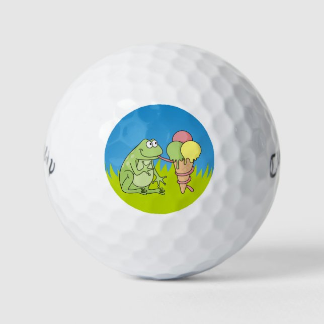 Pelotas De Golf Rana con icecream (Anverso)