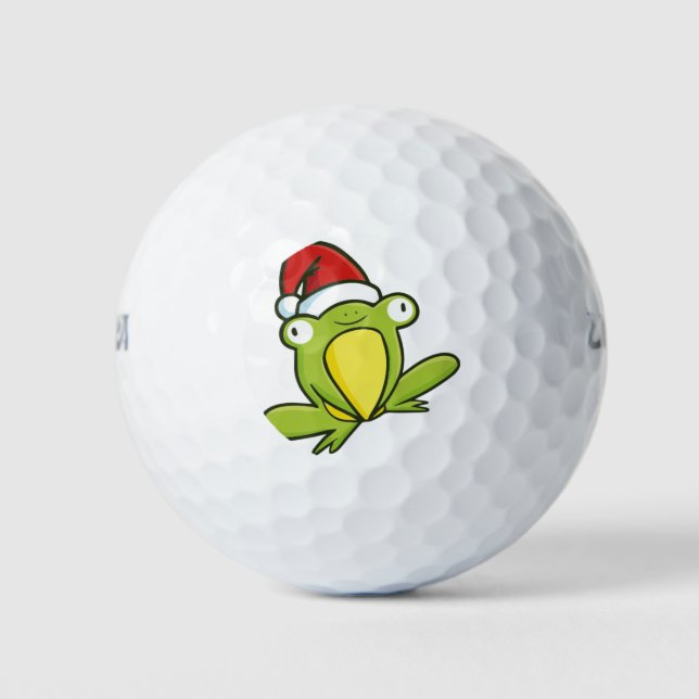 Pelotas De Golf Rana navidad (Anverso)