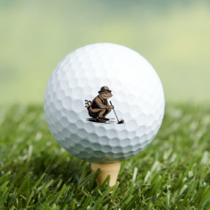 Pelotas De Golf Rana Retro Divertida Rana Retro Amante del Golf