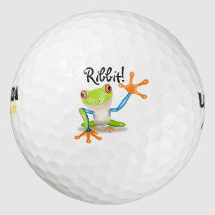 Pelotas De Golf ¡Rana! ¡Ribbit! - Bola-Personalizar del GOLF sus