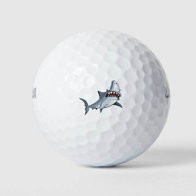 Pelotas De Golf rango de diseño de tiburón (Anverso)