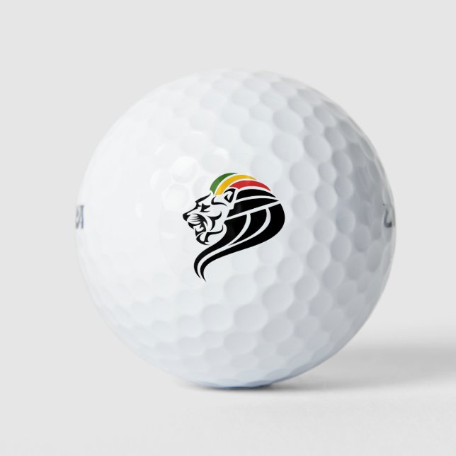 Pelotas De Golf Rasta Lion (Anverso)