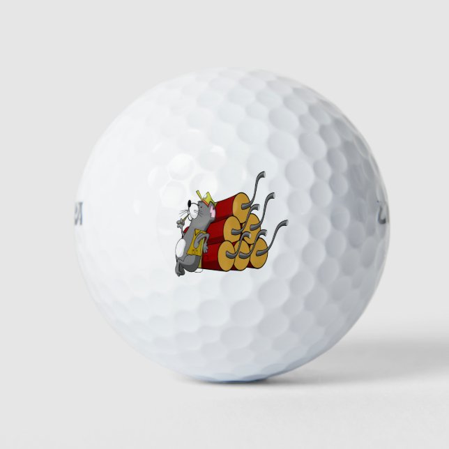 Pelotas De Golf Ratón (Anverso)