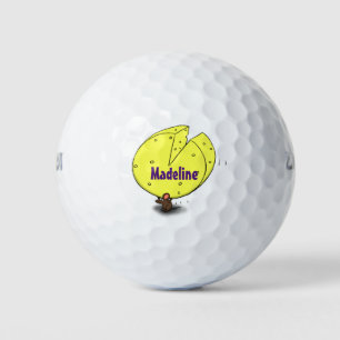 Pelotas De Golf Ratón blanco con ilustracion personalizado de ques