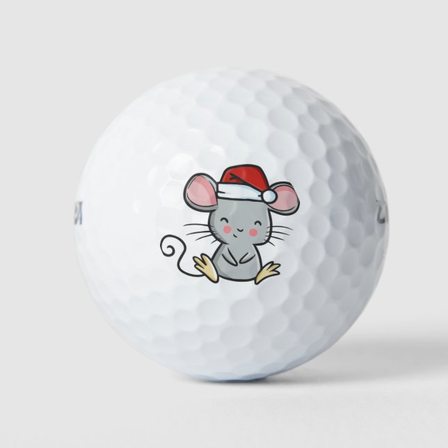 Pelotas De Golf ratón navidad (Anverso)