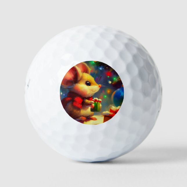 Pelotas De Golf Ratón navidades (2) (Anverso)