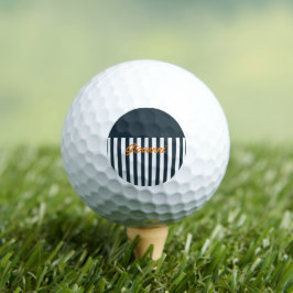 Pelotas De Golf Rayas Navy | El Monograma del Caballero Moderno