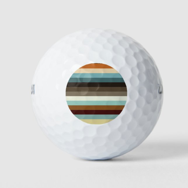 Pelotas De Golf Rayas retro (Anverso)