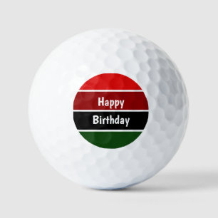 Pelotas De Golf Rayas Rojas Y Verdes