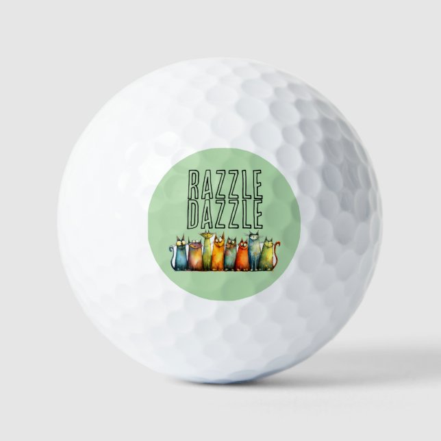 Pelotas de Golf Razzle Dazzle (Anverso)