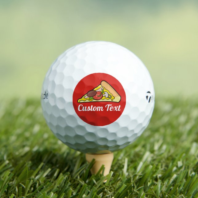 Pelotas De Golf Rebanada de pizza (Camiseta in situ)