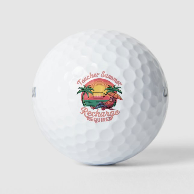 Pelotas De Golf Recarga de verano del profesor requerida último dí (Anverso)