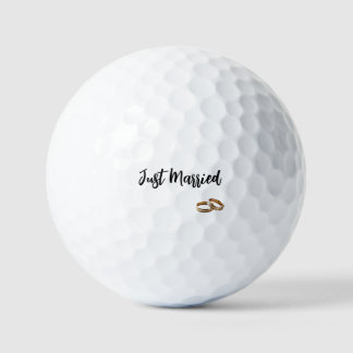 Pelotas De Golf Recién Casados Anillos de Boda