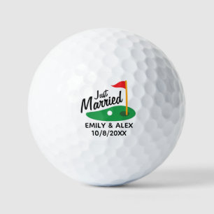 Pelotas De Golf Recién Casados Boda Personalizada