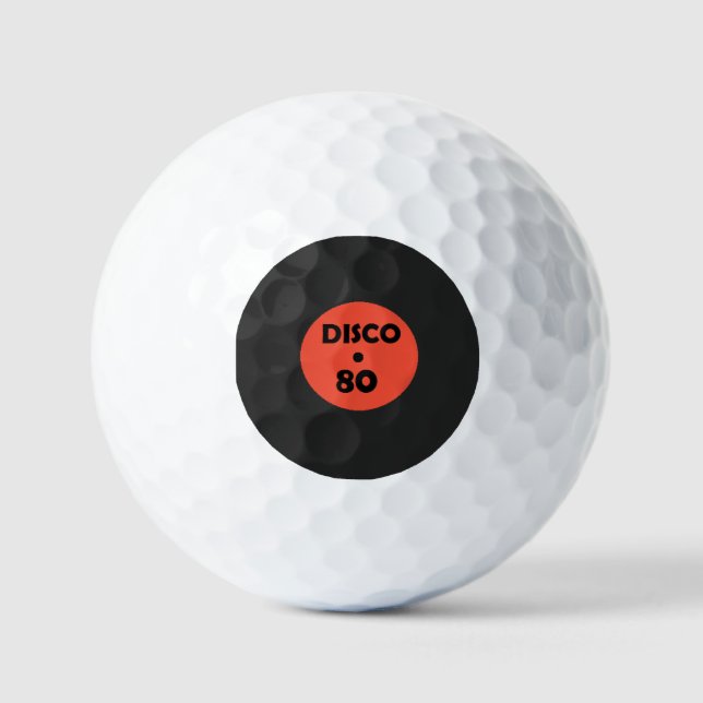 Pelotas De Golf Record Plate Golf Balls - Disco Music Fiesta (Anverso)