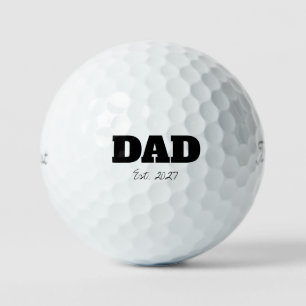 Pelotas De Golf Recuerdo de anuncio de embarazo 'Papá' establecido