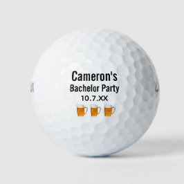 Pelotas De Golf Recuerdo de boda de despedida de soltero Cerveza C