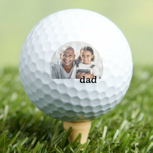 Pelotas De Golf Recuerdo personalizado de foto del papá