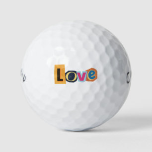 Pelotas De Golf Recuerdo romántico de boda con letras de 'Amor' pa