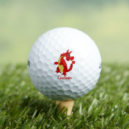 Pelotas De Golf Red Dragon Design