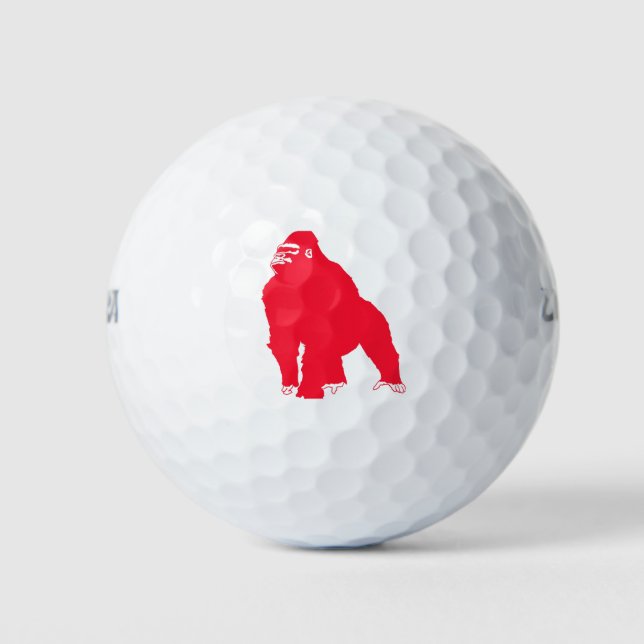 PELOTAS DE GOLF RED GORILLA (Anverso)