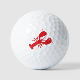 Pelotas De Golf Red Lobster White Golf Ball Fun de Reunión Familia