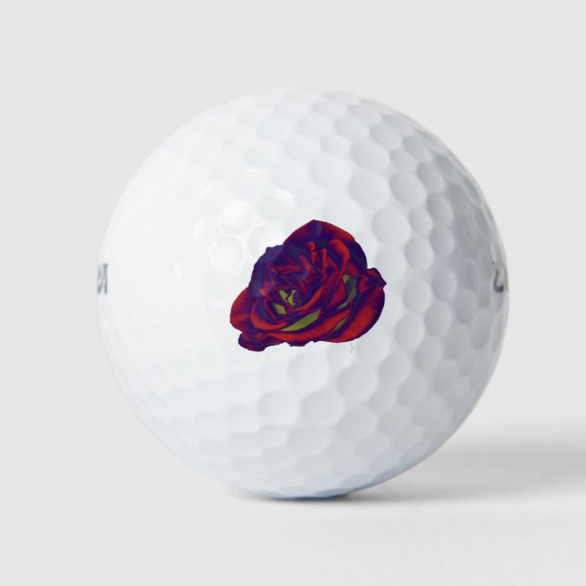 Pelotas De Golf Red Rose Golf Ball (Anverso)