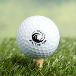 Pelotas De Golf Reemplazar logotipo minimalista y texto personaliz